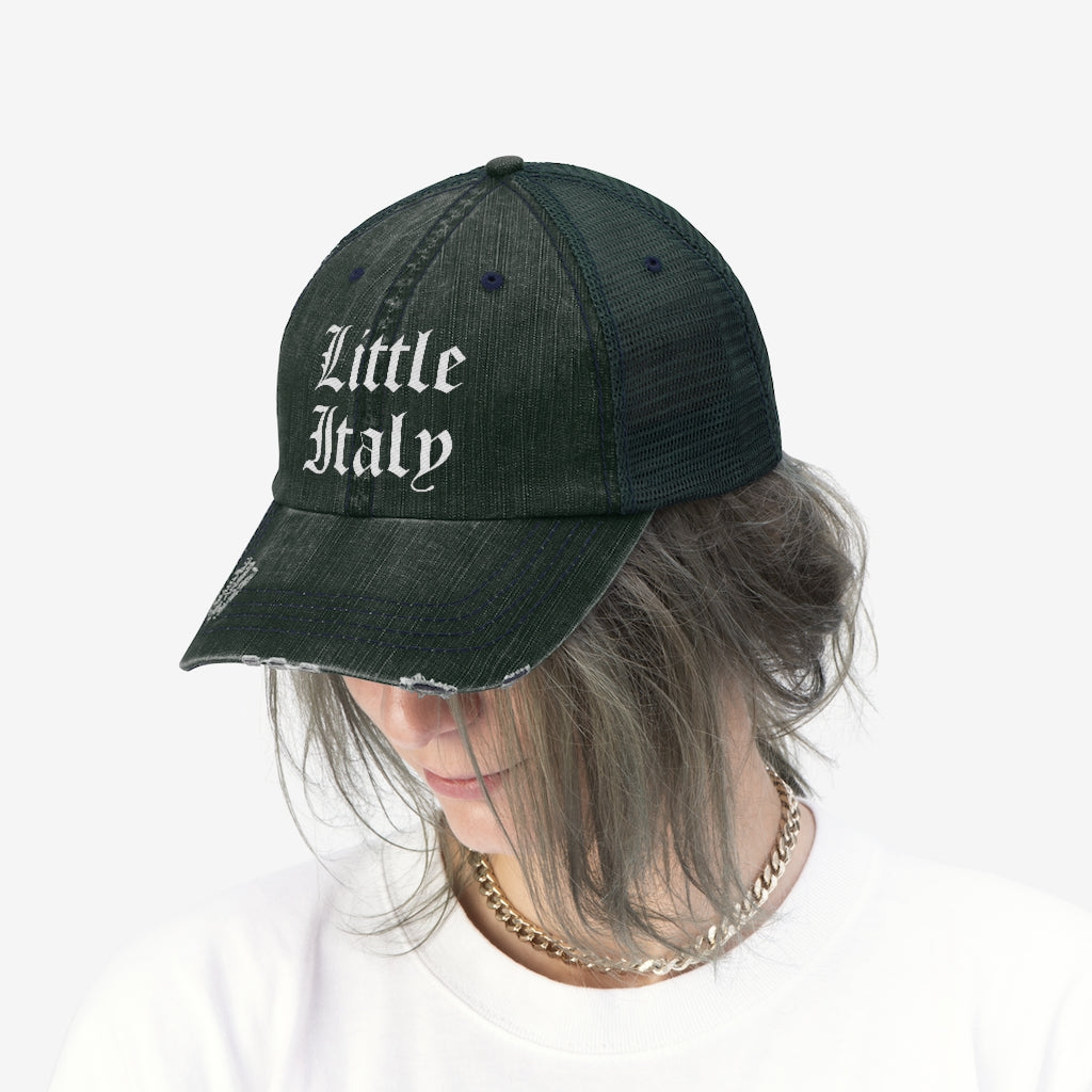 Little Italy Gotchic Logo Vintage Look Unisex Trucker Hat