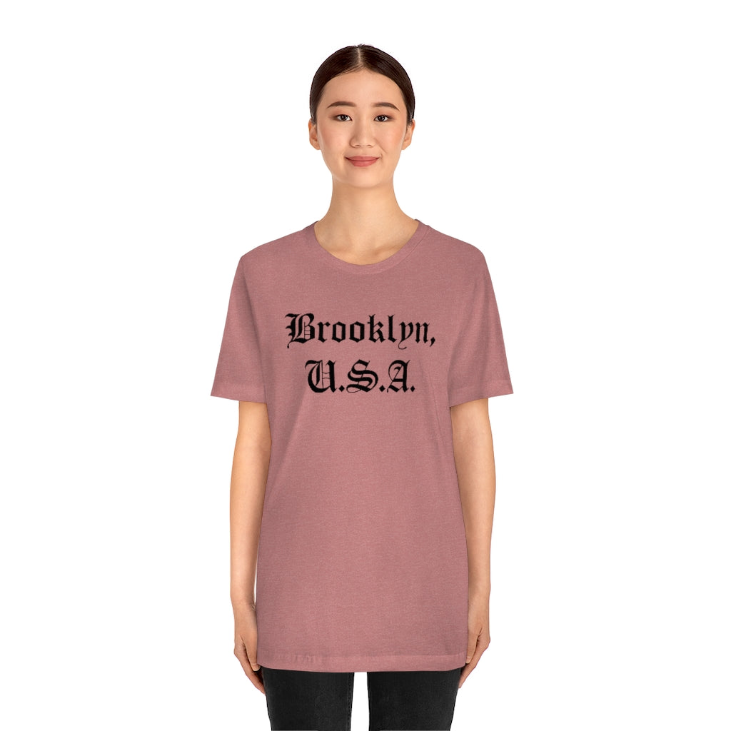 Brooklyn, U.S.A. Unisex Jersey Short Sleeve Tee