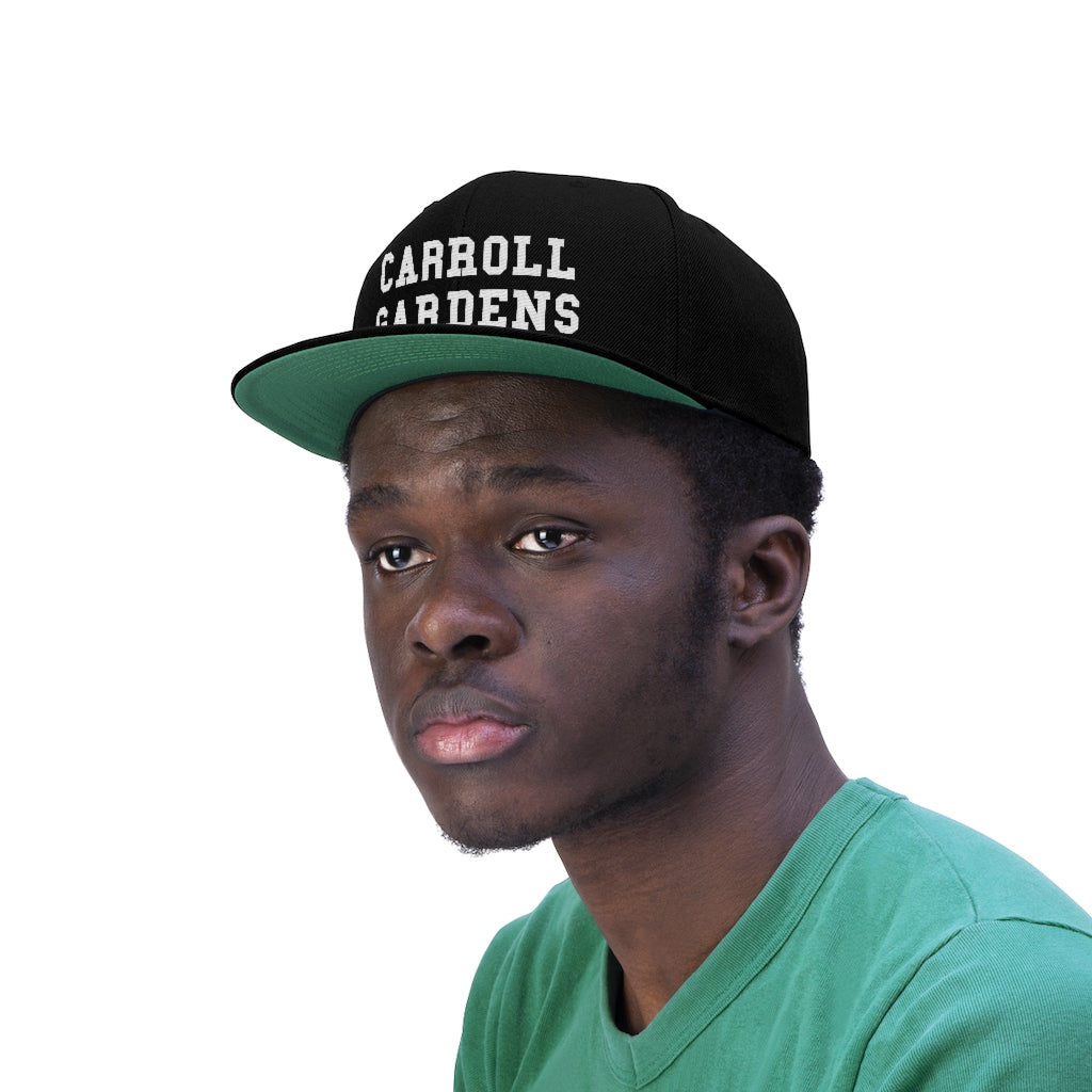 Carroll Gardens Unisex Flat Bill Hat