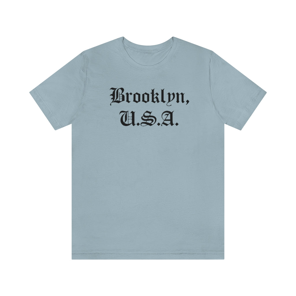 Brooklyn, U.S.A. Unisex Jersey Short Sleeve Tee