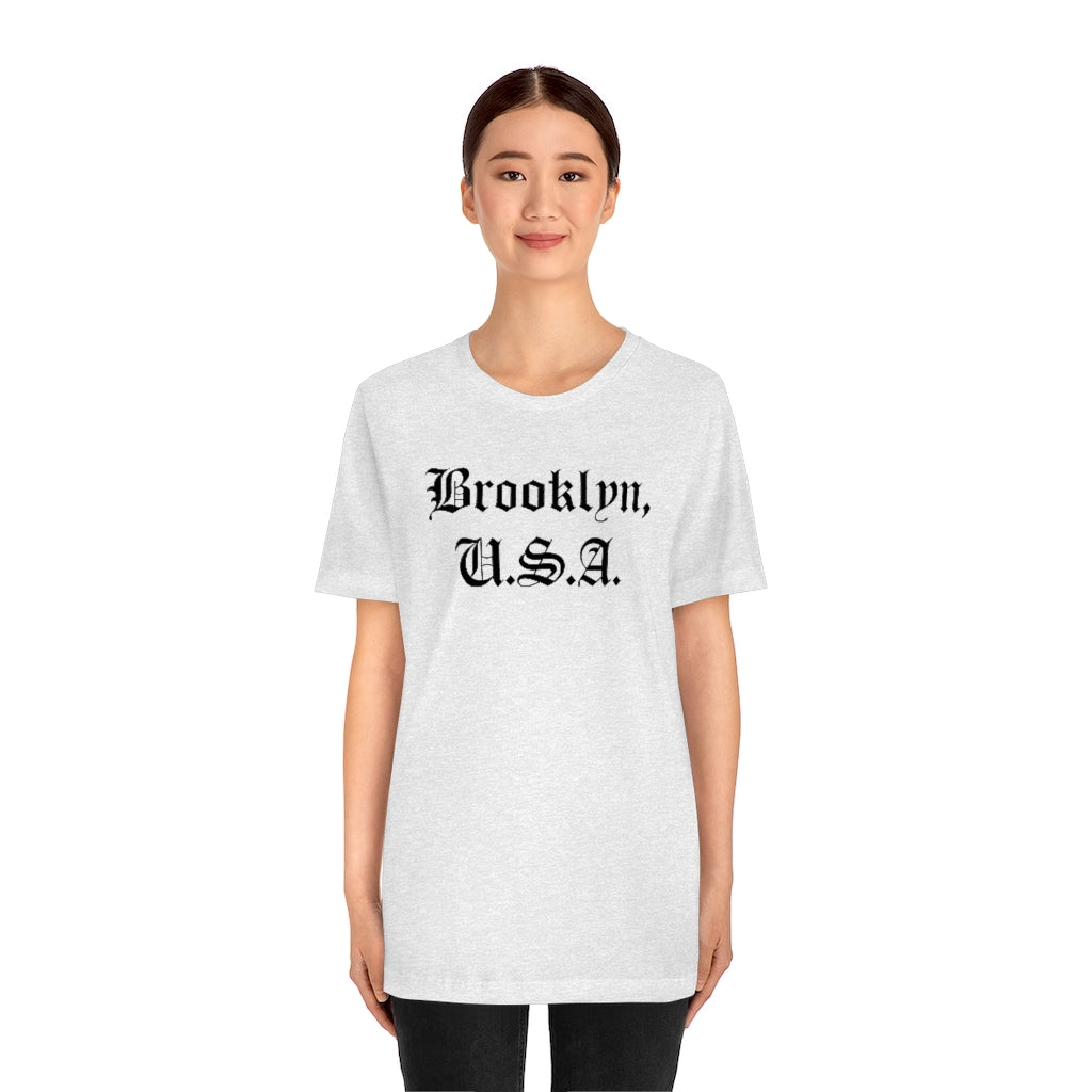 Brooklyn, U.S.A. Unisex Jersey Short Sleeve Tee