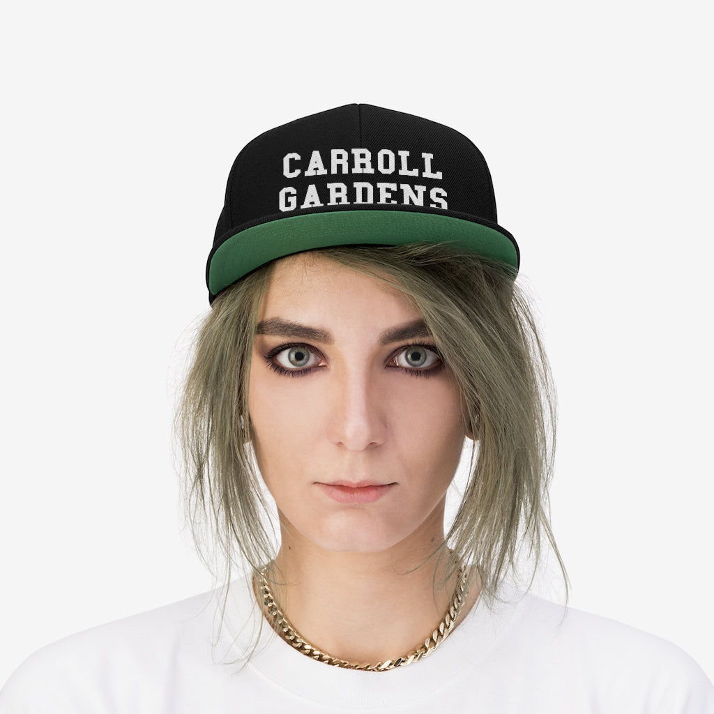 Carroll Gardens Unisex Flat Bill Hat