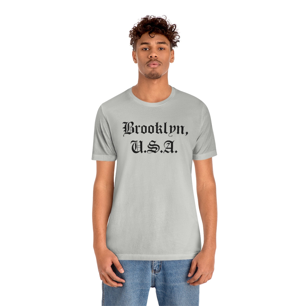 Brooklyn, U.S.A. Unisex Jersey Short Sleeve Tee