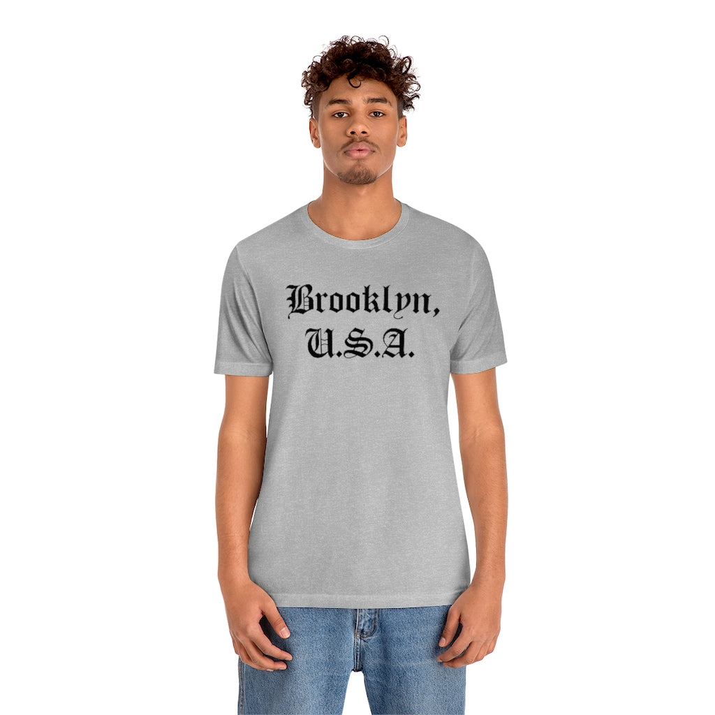 Brooklyn, U.S.A. Unisex Jersey Short Sleeve Tee