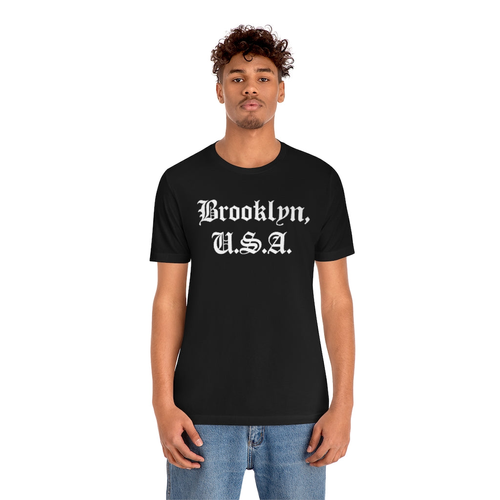 Brooklyn, U.S.A. Unisex Jersey Short Sleeve Tee