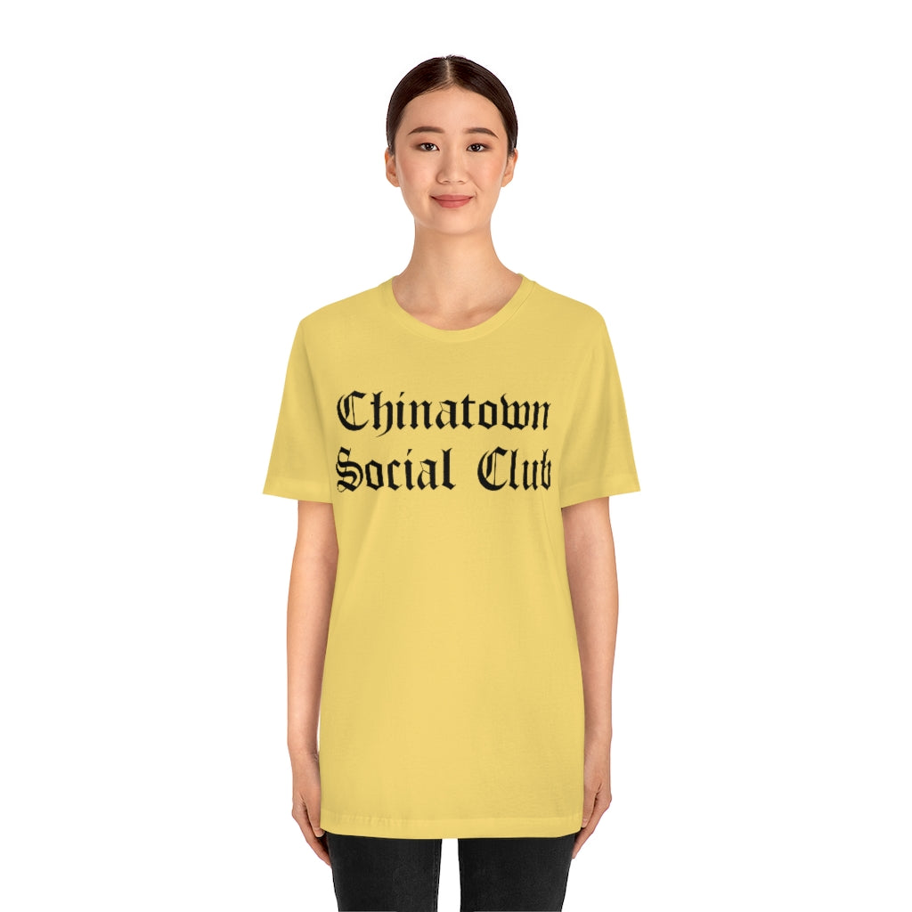 Chinatown Social Club Unisex Jersey Short Sleeve Tee