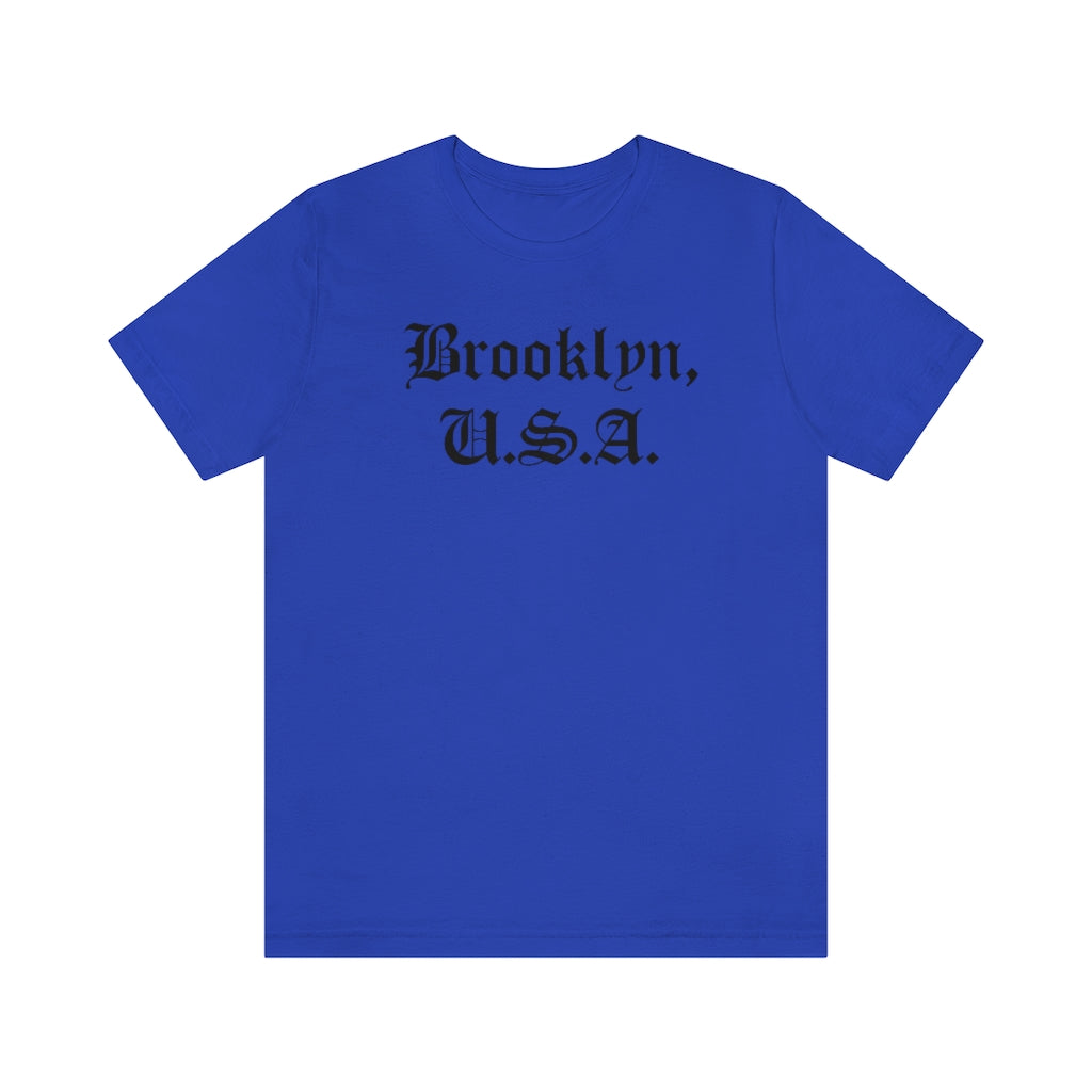 Brooklyn, U.S.A. Unisex Jersey Short Sleeve Tee