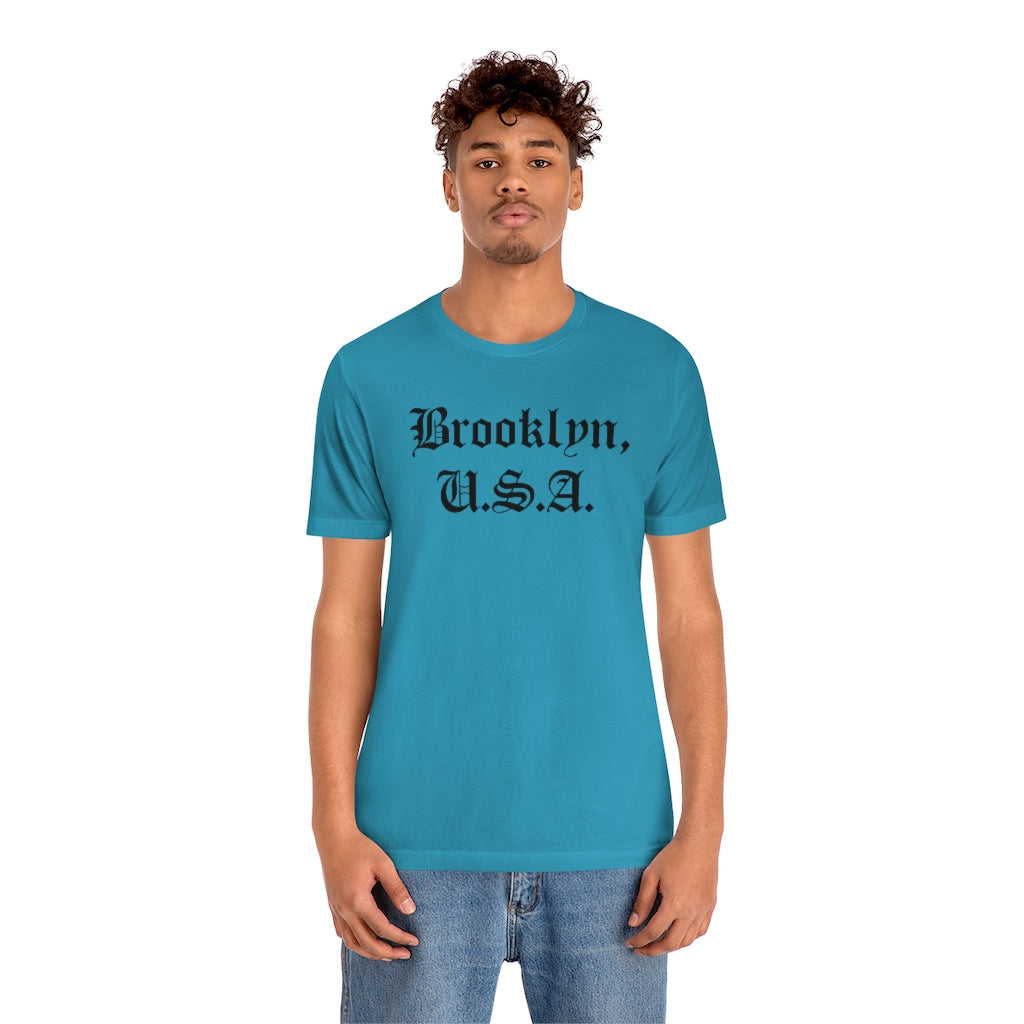 Brooklyn, U.S.A. Unisex Jersey Short Sleeve Tee