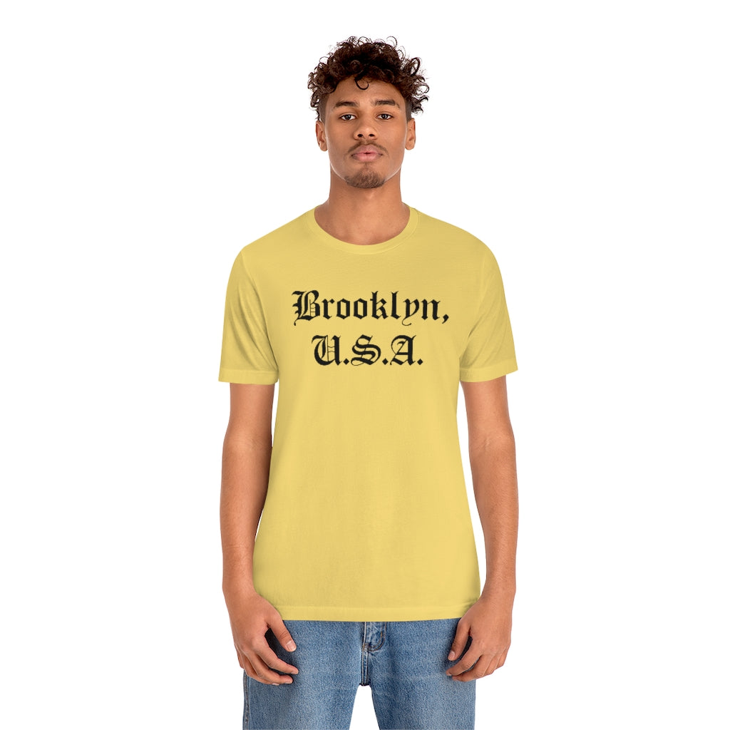 Brooklyn, U.S.A. Unisex Jersey Short Sleeve Tee