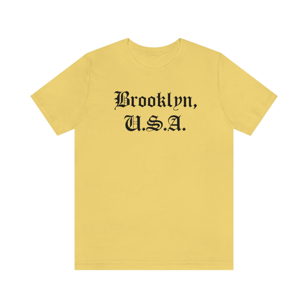 Brooklyn, U.S.A. Unisex Jersey Short Sleeve Tee