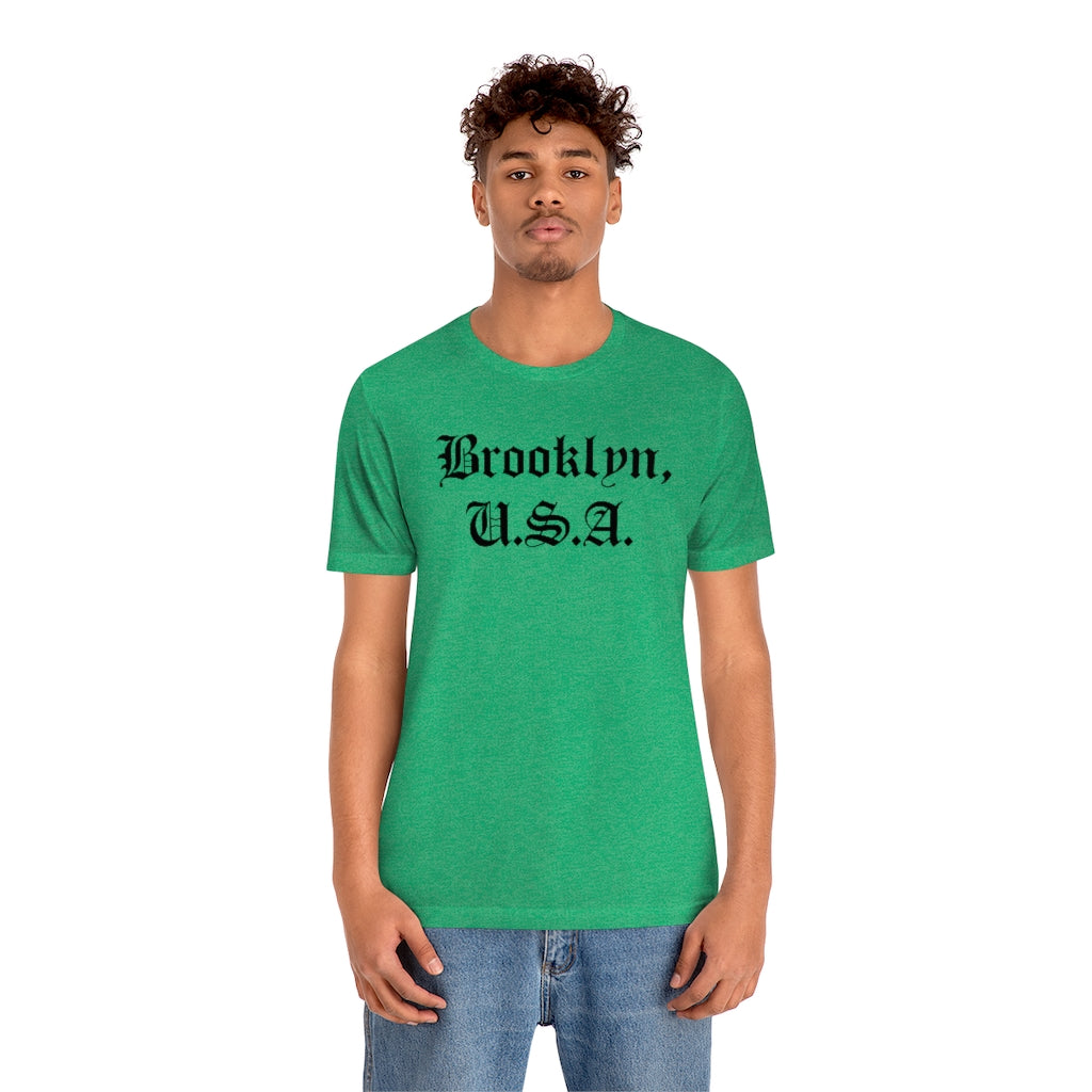 Brooklyn, U.S.A. Unisex Jersey Short Sleeve Tee