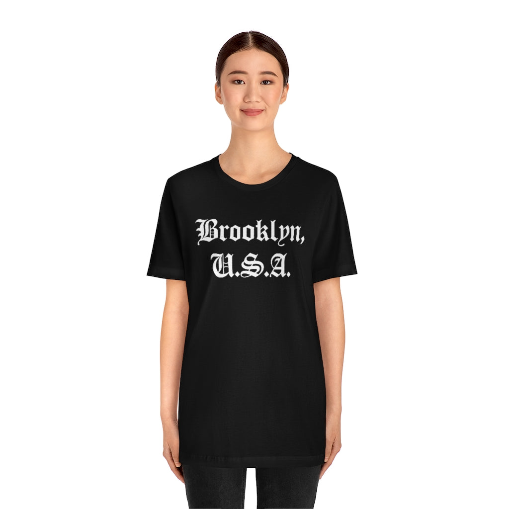 Brooklyn, U.S.A. Unisex Jersey Short Sleeve Tee