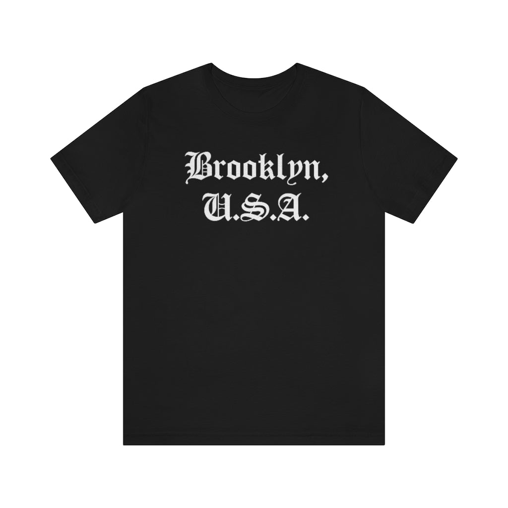 Brooklyn, U.S.A. Unisex Jersey Short Sleeve Tee