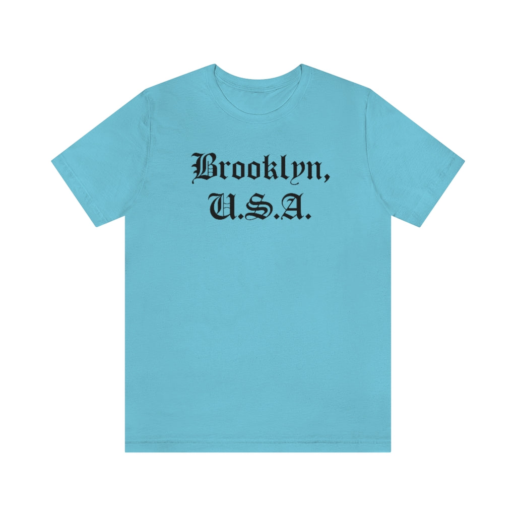 Brooklyn, U.S.A. Unisex Jersey Short Sleeve Tee