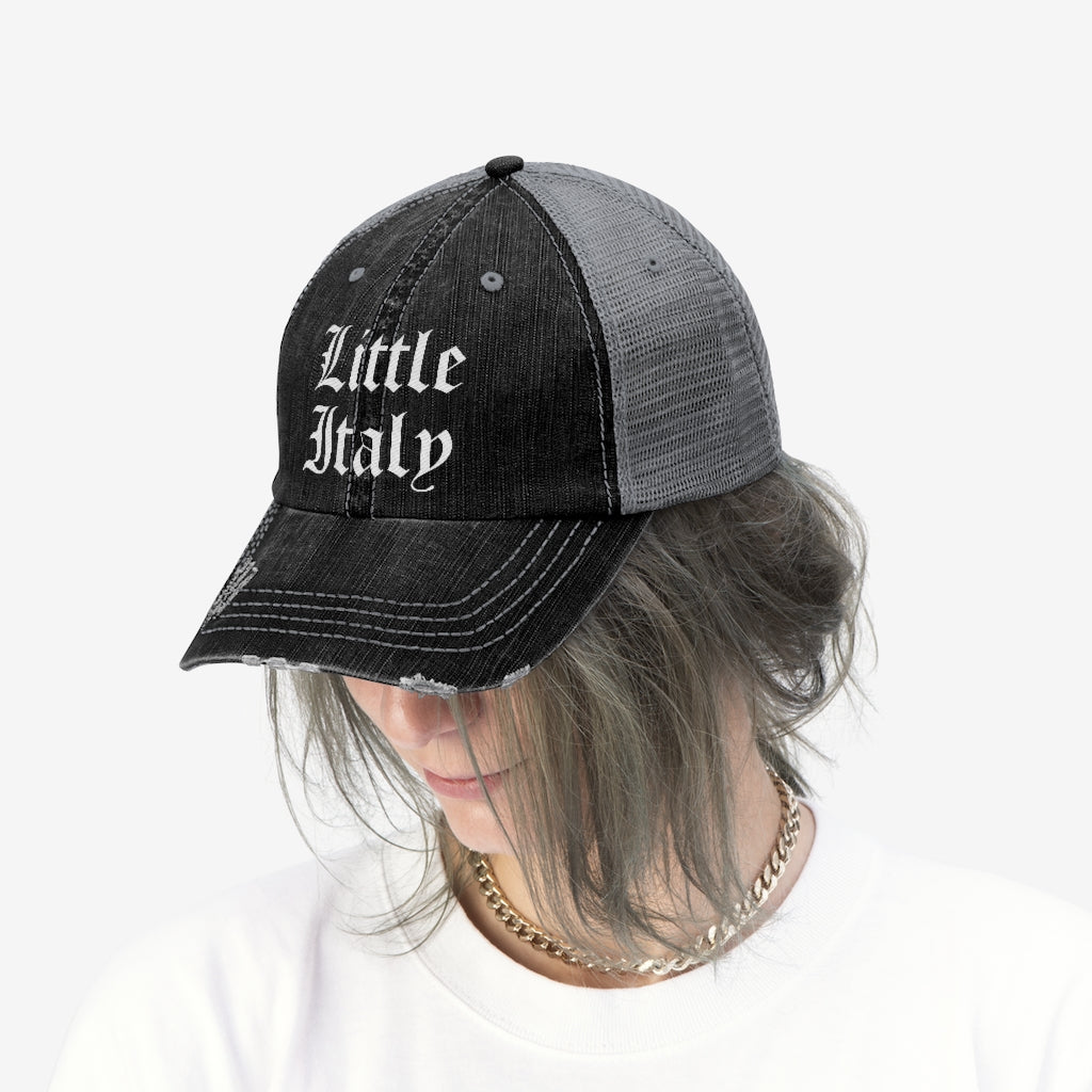 Little Italy Gotchic Logo Vintage Look Unisex Trucker Hat