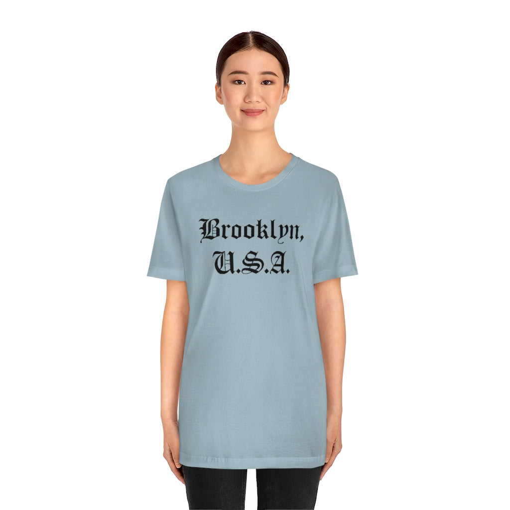 Brooklyn, U.S.A. Unisex Jersey Short Sleeve Tee