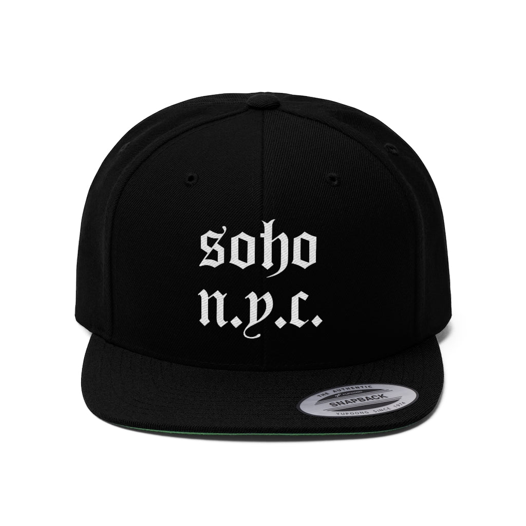 Soho N.Y.C. Unisex Flat Bill Hat