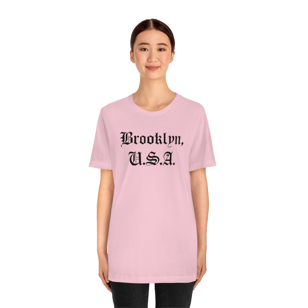 Brooklyn, U.S.A. Unisex Jersey Short Sleeve Tee