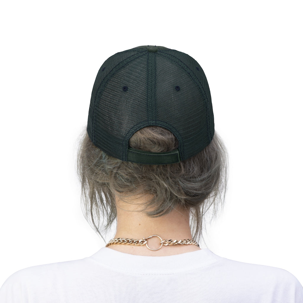 Little Italy Script Logo Vintage Look Unisex Trucker Hat