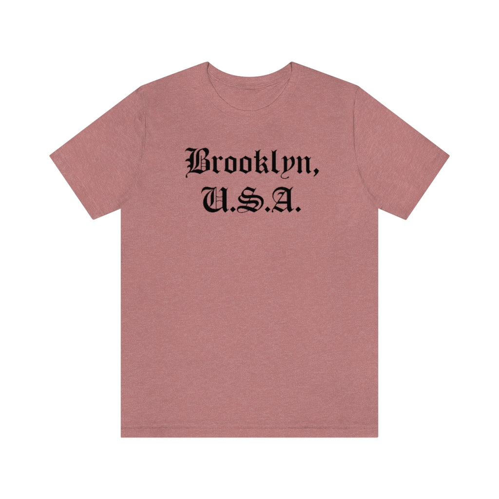 Brooklyn, U.S.A. Unisex Jersey Short Sleeve Tee