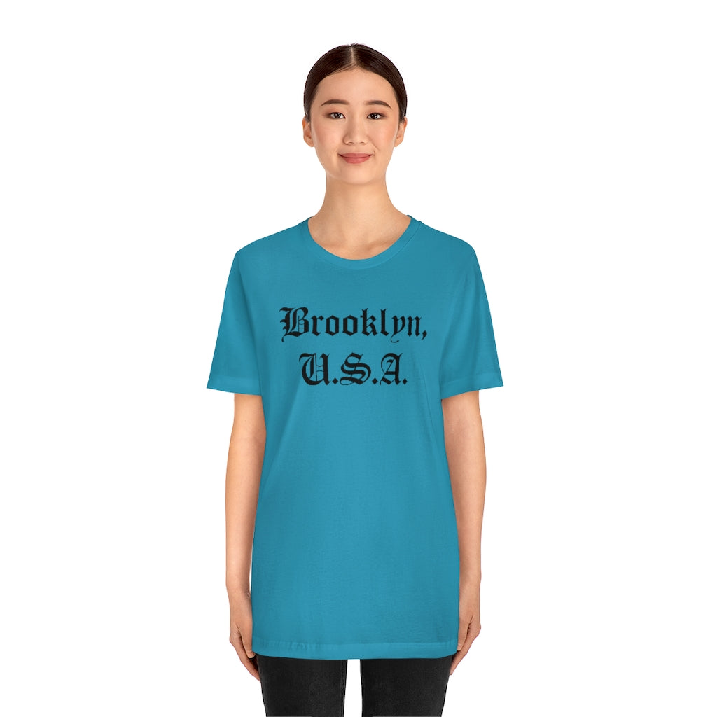 Brooklyn, U.S.A. Unisex Jersey Short Sleeve Tee