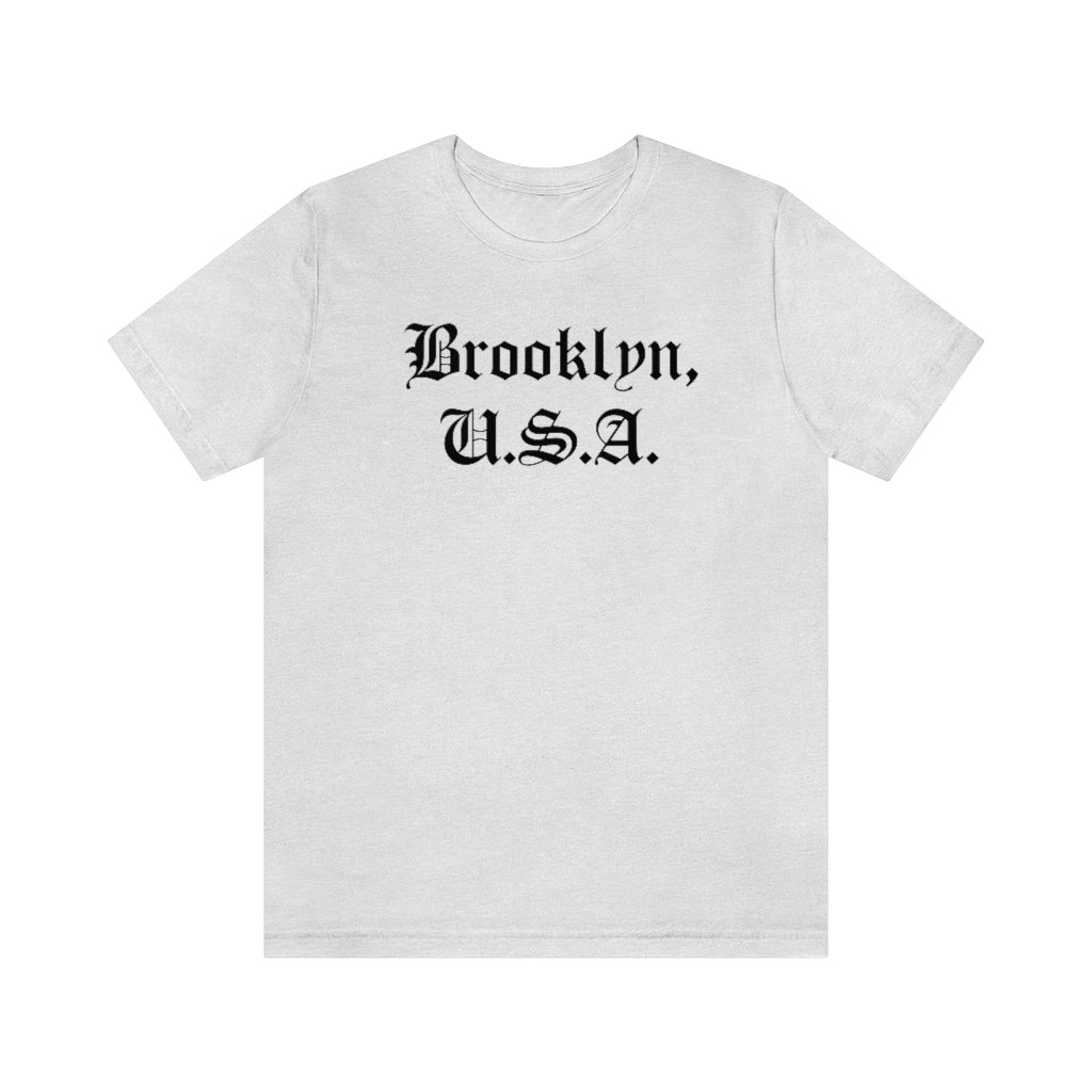 Brooklyn, U.S.A. Unisex Jersey Short Sleeve Tee