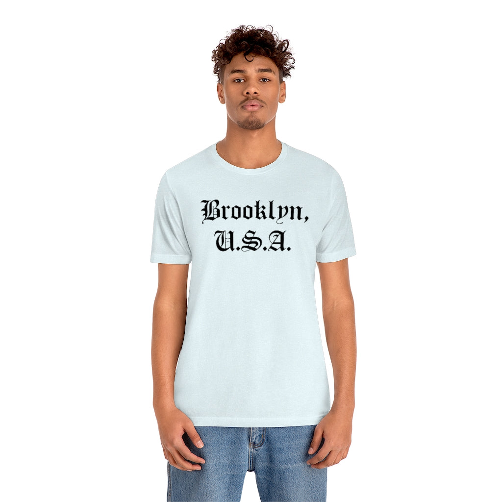 Brooklyn, U.S.A. Unisex Jersey Short Sleeve Tee