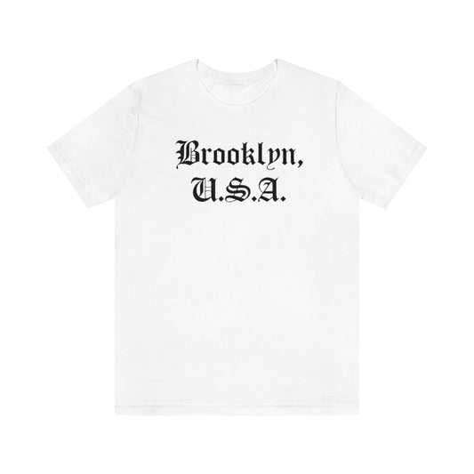 Brooklyn, U.S.A. Unisex Jersey Short Sleeve Tee