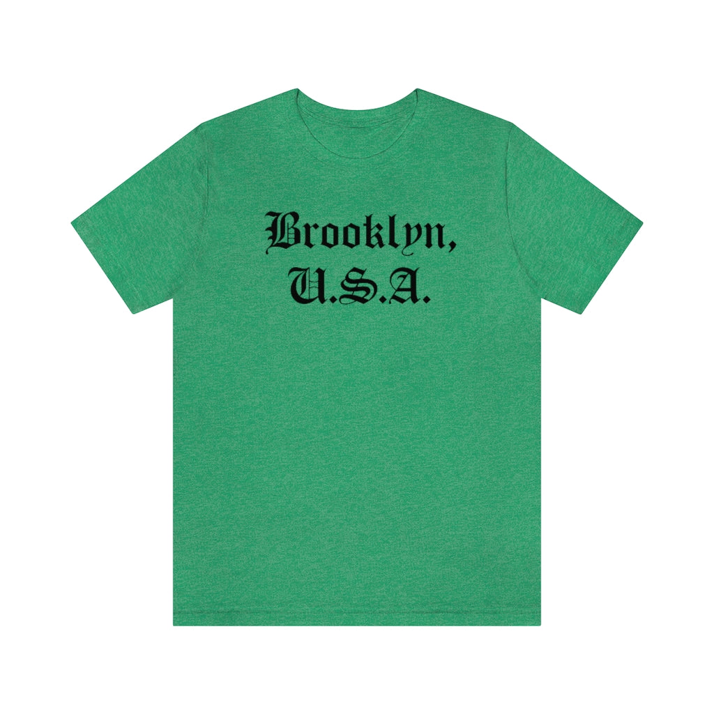 Brooklyn, U.S.A. Unisex Jersey Short Sleeve Tee