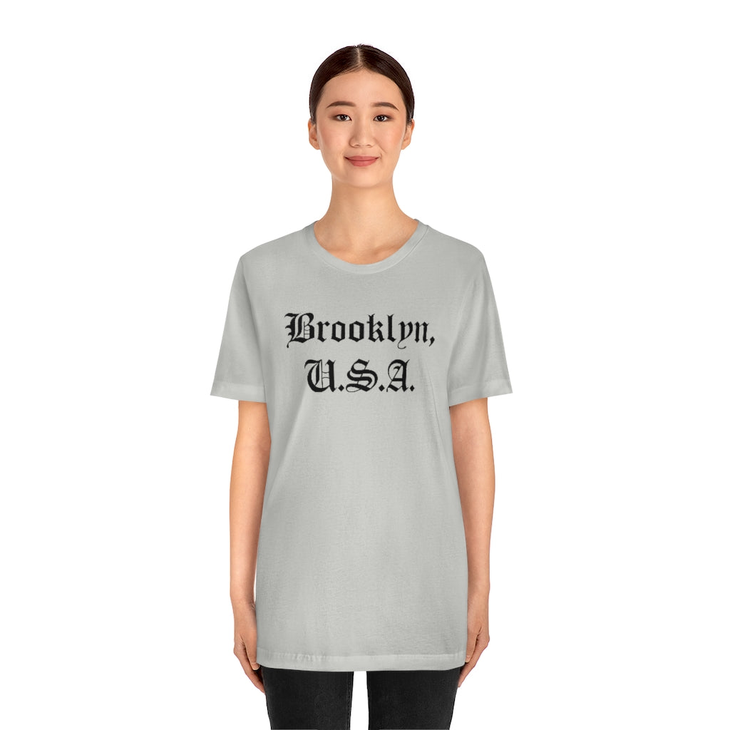 Brooklyn, U.S.A. Unisex Jersey Short Sleeve Tee