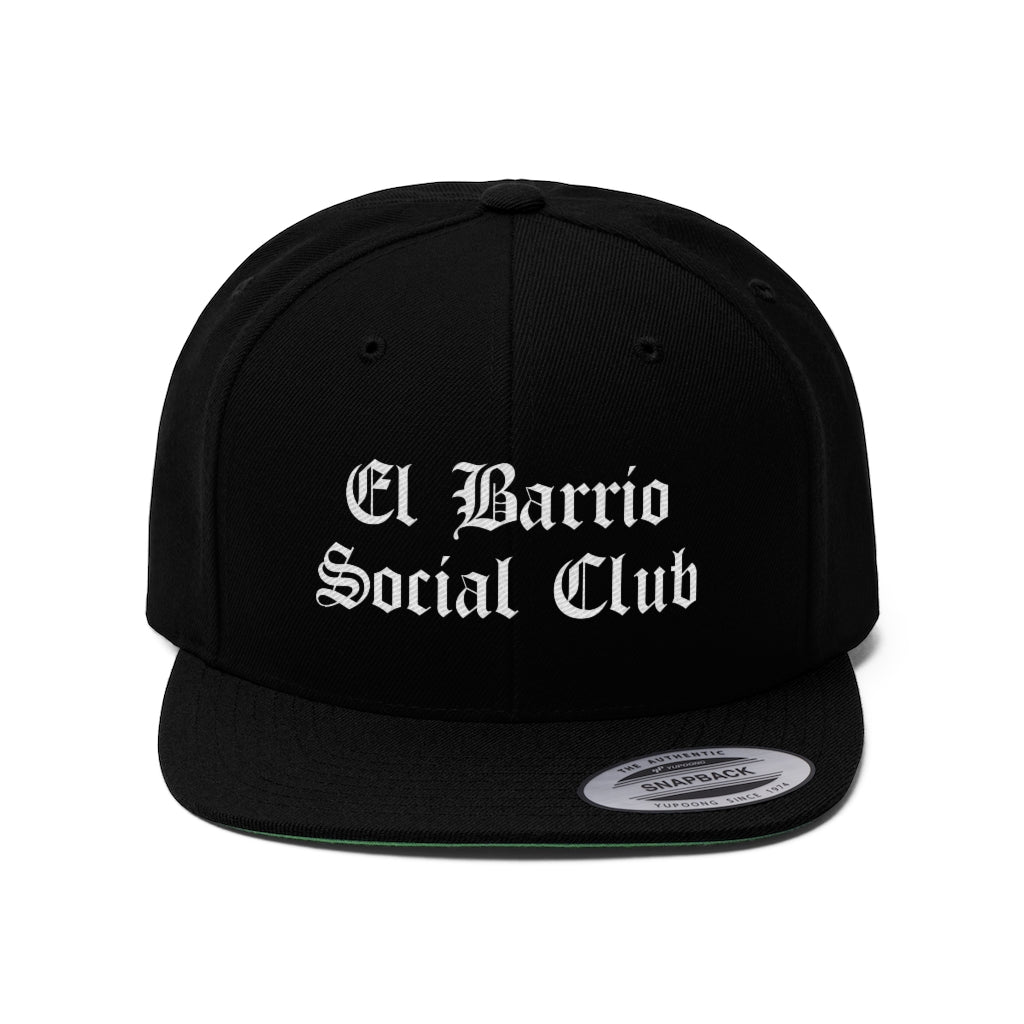 El Barrio Social Club Unisex Flat Bill Hat